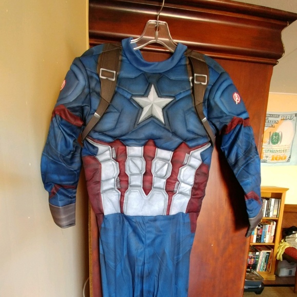 Rubies Boys Marvel Captain America Costume - Picture 2 of 6